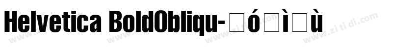Helvetica Bold0bliqu字体转换